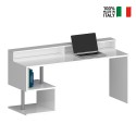 Scrivania ufficio design moderno 180x60x92,5cm con sopralzo Esse 2 Plus Catalogo
