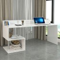 Scrivania ufficio design moderno 180x60x92,5cm con sopralzo Esse 2 Plus 