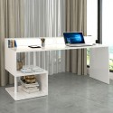 Scrivania ufficio design moderno 180x60x92,5cm con sopralzo Esse 2 Plus Modello