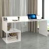 Scrivania ufficio design moderno 180x60x92,5cm con sopralzo Esse 2 Plus Modello