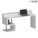 Bureau design moderne 180x60x92.5cm avec surélévateur Esse 2 Plus Offre