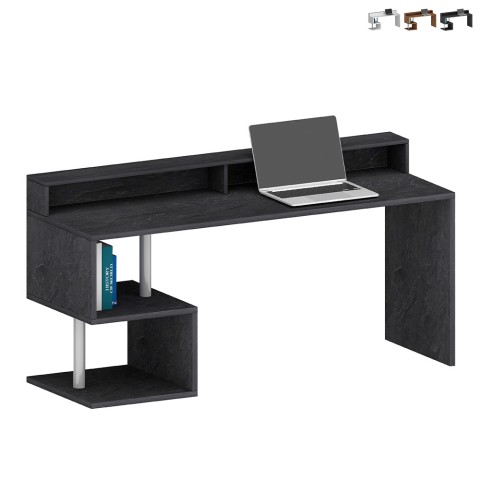 Büro Schreibtisch modernes Design 180x60x92,5cm mit Aufsatz Esse 2 Plus Aktion