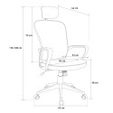 Ergonomischer Bürostuhl mit Kopfstütze Im Sepang Ocean-Design Sales