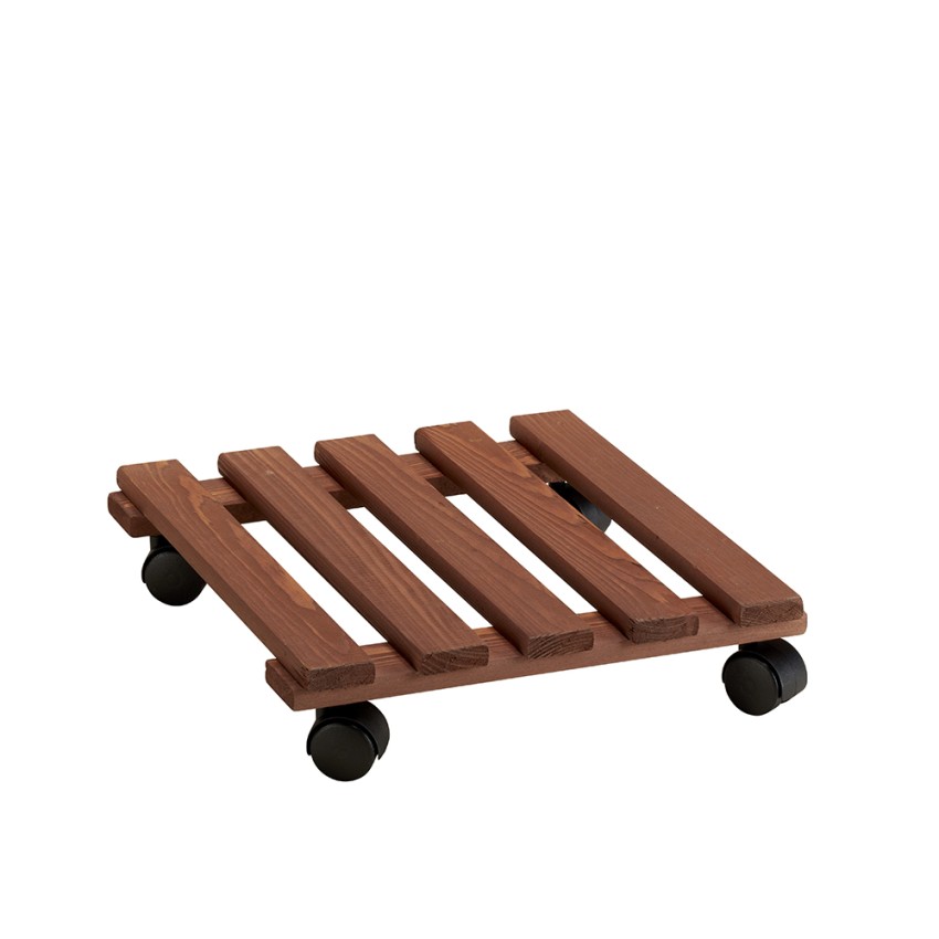 Pflanzen-Rolluntersetzer aus Holz mit Rädern 35x35cm für Pflanzen und Blumen Videl QM Aktion Pflanzen-Rolluntersetzer aus Holz mit Rädern 35x35cm für Pflanzen und Blumen Videl QM Aktion