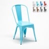 chaise industrielle en acier et métal pour cuisine et bars steel one Promotion