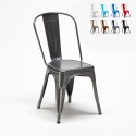 stock 20 sedie industrial metallo e acciaio per cucina e bar steel one 