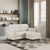 Modernes 2-Sitzer-Sofa mit Pouf aus Marrak-Stoff 120P Maße