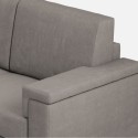 Canapé 3 places revêtement tissu 208 cm style moderne salon Marrak 180 