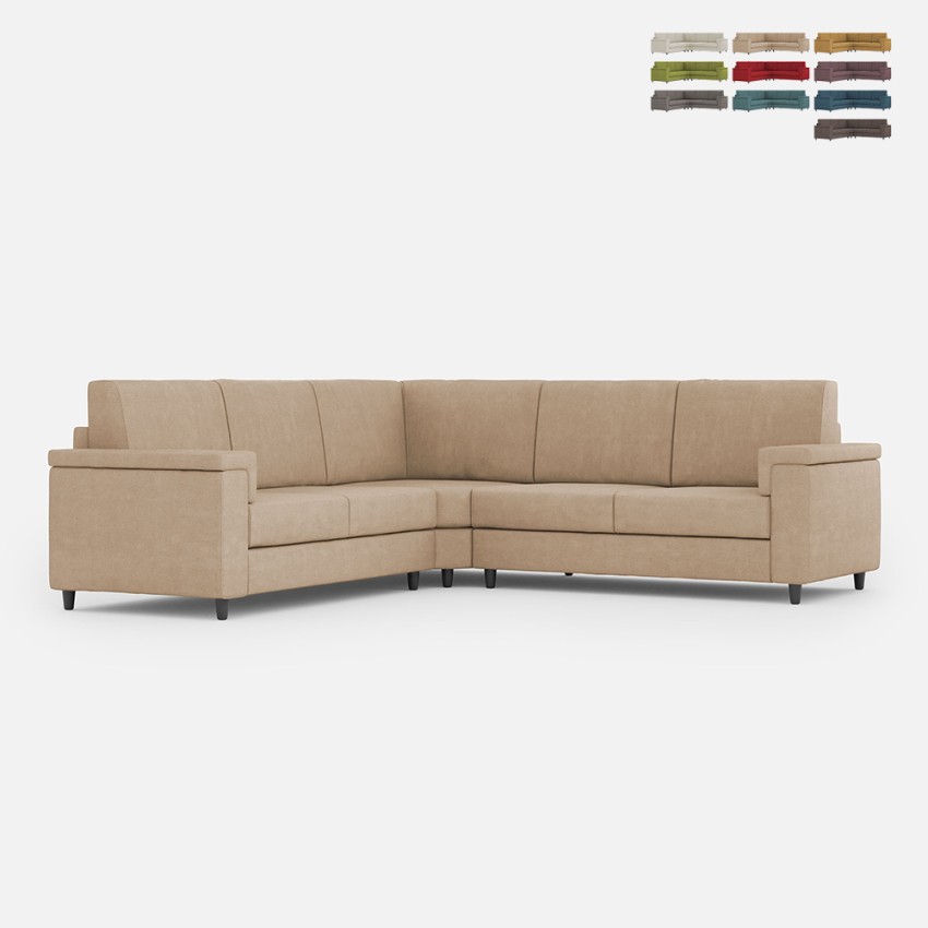 Canapé d'angle moderne 5 places en tissu 226x226cm Marrak 12AG Caractéristiques Canapé d'angle moderne 5 places en tissu 226x226cm Marrak 12AG Caractéristiques