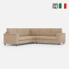 Canapé d'angle moderne 5 places en tissu 226x226cm Marrak 12AG 