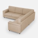 Canapé d'angle moderne 5 places en tissu 226x226cm Marrak 12AG 
