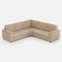 Canapé d'angle moderne 5 places en tissu 226x226cm Marrak 12AG 