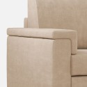 Canapé d'angle moderne 5 places en tissu 226x226cm Marrak 12AG 