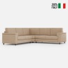 Ecksofa aus Stoff 246x246 cm mit Halbinsel Marrak 14AG 