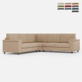 Ecksofa aus Stoff 246x246 cm mit Halbinsel Marrak 14AG Aktion