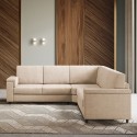 Ecksofa aus Stoff 246x246 cm mit Halbinsel Marrak 14AG 