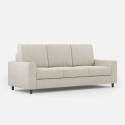 Sofa Wohnzimmer 3-Sitzer aus elegantem modernem Stoff 208 cm Sakar 180 