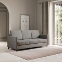 Design-Sofa, 3-Sitzer, 198 cm, modernes gepolstertes Gewebe, Karay 180 Maße