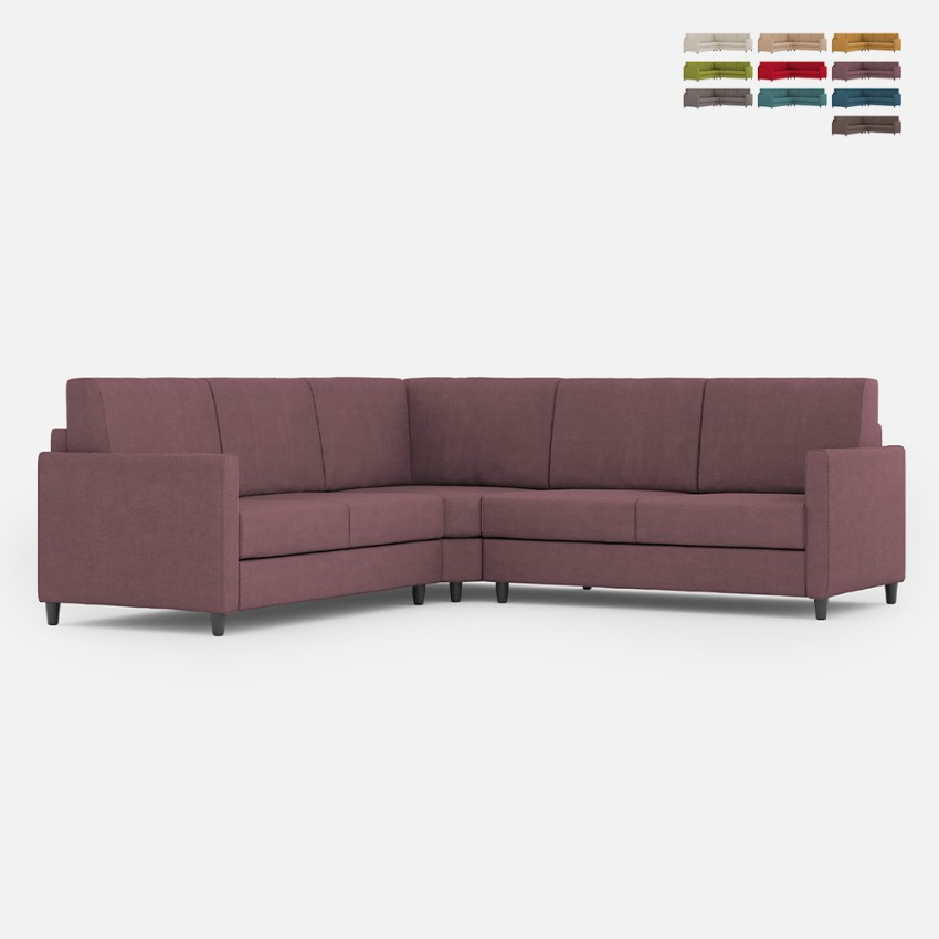 Canapé d'angle moderne 5 places en tissu 241x241cm Karay 14AG Promotion Canapé d'angle moderne 5 places en tissu 241x241cm Karay 14AG Promotion