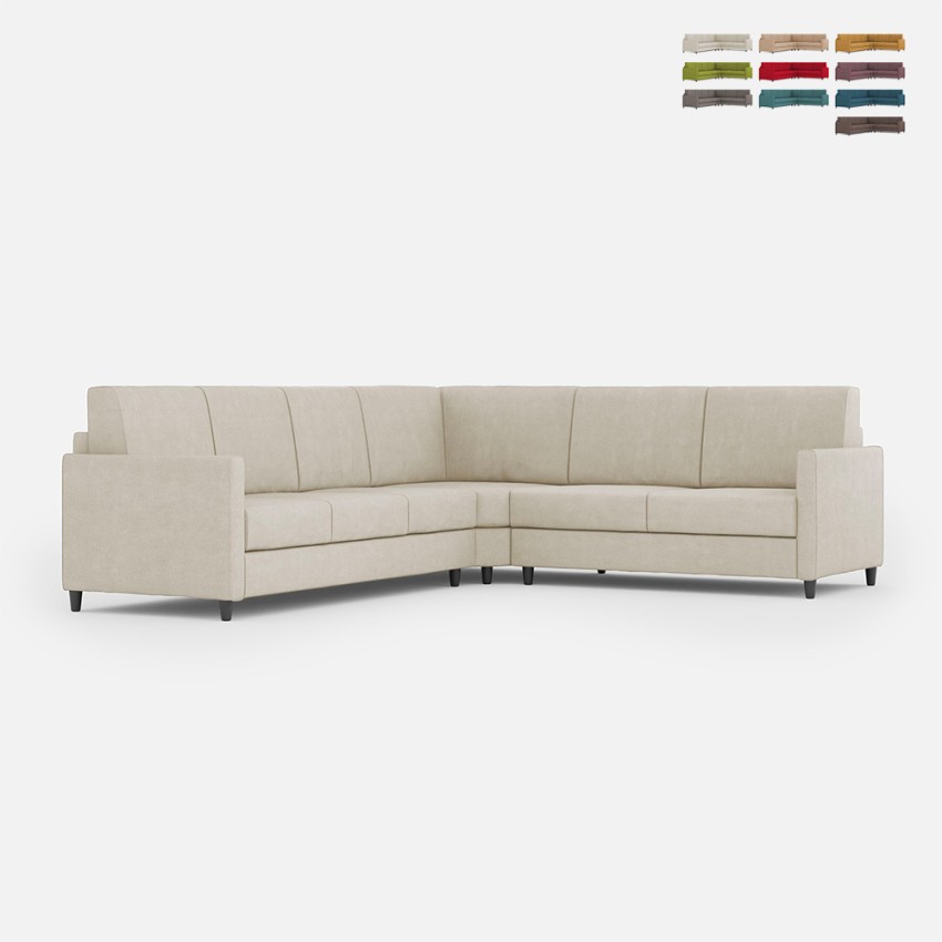 Canapé d'angle design 6 places 281x221 cm en tissu moderne Karay 18AG Promotion Canapé d'angle design 6 places 281x221 cm en tissu moderne Karay 18AG Promotion