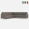 Grand canapé d'angle en tissu 7 places 281x281cm Karay 218AG 