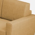 Canapé d'angle moderne 6 places en tissu 288x248cm Yasel 18AG 