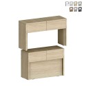 Ensemble de 2 rallonges 66-290 cm pour table à manger Pratika A + B Vente