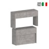 Set 2 ausziehbare Bänke 66-290cm für den Pratika Esszimmertisch A + B 