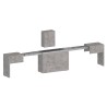 Set 2 ausziehbare Bänke 66-290cm für den Pratika Esszimmertisch A + B 