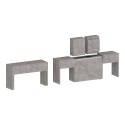 Set 2 ausziehbare Bänke 66-290cm für den Pratika Esszimmertisch A + B 