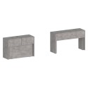 Set 2 ausziehbare Bänke 66-290cm für den Pratika Esszimmertisch A + B 