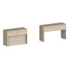 Set 2 panche allungabili 66-290cm per tavolo da pranzo Pratika A + B 