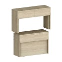 Ensemble de 2 rallonges 66-290 cm pour table à manger Pratika A + B 