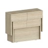Ensemble de 2 rallonges 66-290 cm pour table à manger Pratika A + B 
