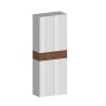 Armoire à chaussures 4 portes 10 étagères 76x34x200cm blanc Hanad 
