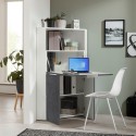 Bureau d'angle pliable et rétractable gain de place Layla II 70x70cm Choix