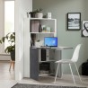 Bureau d'angle pliable et rétractable gain de place Layla II 70x70cm Choix
