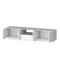 Mobile porta TV d'appoggio moderno 4 ante cassetto 220x45x46cm Chiron 