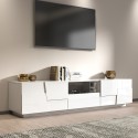 Mobile porta TV d'appoggio moderno 4 ante cassetto 220x45x46cm Chiron Catalogo