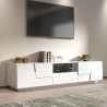 Mobile porta TV d'appoggio moderno 4 ante cassetto 220x45x46cm Chiron Catalogo
