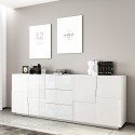 Madia credenza soggiorno moderna 3 cassetti 2 ante 220x44x86cm Margaux Catalogo