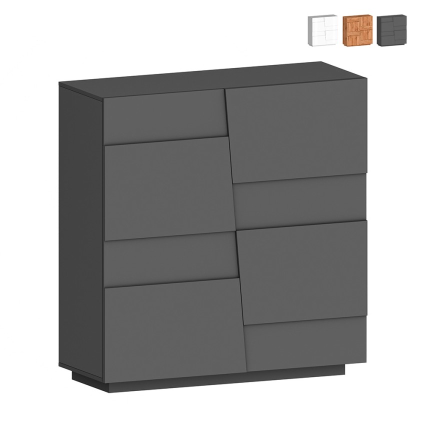Moderne Anrichte 2-türig Mehrzweck Flurschrank 120x44,6x126cm Seeley Aktion Moderne Anrichte 2-türig Mehrzweck Flurschrank 120x44,6x126cm Seeley Aktion