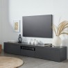 Mobiles TV Wohnzimmer 2 Türen 1 Klappe 220x40x35cm modern elegant Novo Angebot
