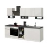 Cucina lineare completa 256cm design moderno componibile Domina 