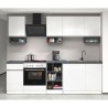 Cucina lineare completa 256cm design moderno componibile Domina 