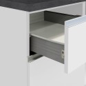 Cucina lineare completa 256cm design moderno componibile Domina 