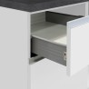 Moderne modulare Küche, lineares Design, 256 cm, Modell Essence 