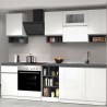 Moderne modulare Küche, lineares Design, 256 cm, Modell Essence 