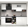 Moderne modulare Küche, lineares Design, 256 cm, Modell Essence 