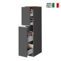 Meuble de cuisine moderne avec 2 tiroirs à épices 30x60x164,5 Trym Prix